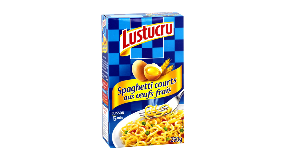 Spaghettis courts de Lustucru